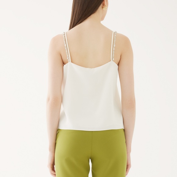 Anthropologie top with crystal beading on the straps. Made in Turkey. Size 4 - Picture 6 of 7